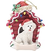 Kurt Adler Bichon Frise with Dog House Ornament