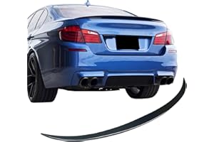 BDBO Spoiler Wing Rear Spoiler Compatible with BMW 5 Series F10 550i 528i 535i M5 535d 2011-2016 Trunk Tail Rear Trunk Lid,Glossy Black - MP Style