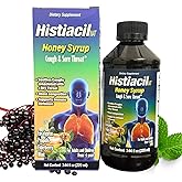 Histiacil NAT Honey Syrup, Natural Cough & Sore Throat Relief with Honey, Propolis, Eucalyptus, Elderberry & Mint – Immune Support – 7.44 fl oz, for Adults & Kids Ages 4+