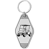 Timber Box Design Metal Golf Cart Keychain - Key Chain - Gift