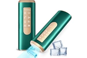 YOEYOU Laser hair removal, Laser hair removal for Women, IPL Laser Hair Removal with Nearly Painless Sapphire Ice-cooling, 20J MAX Energy and 5 Levels & 5 Modes, Visible Results in 3 Weeks Green