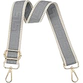 PATIKIL Purse Strap, Adjustable Crossbody Bag Straps Wide Shoulder Strap Universal Replacement Shoulder Bag Belt for Women's Handbags Canvas Satchels Bag Backpack, Light Grey