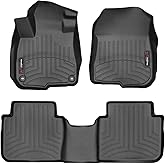 WeatherTech Custom Fit FloorLiners for Honda CR-V, CR-V Hybrid, 1st & 2nd Row (441110-1-2), Black