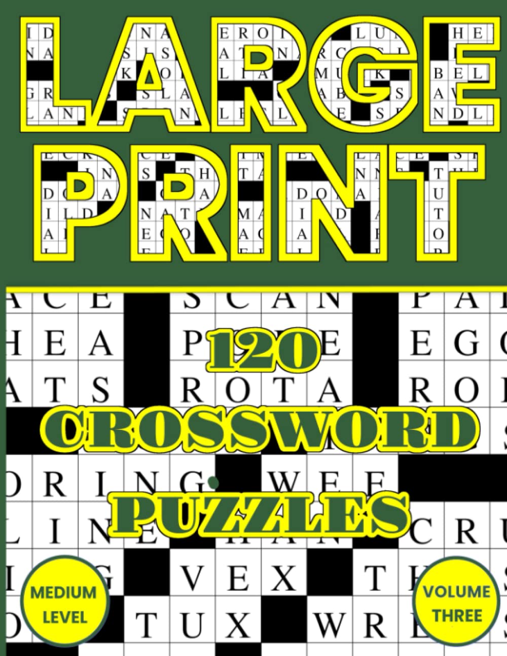 large print crossword puzzles jumbo crosswords for adults and seniors volume 3 cross donna 9798843178802 amazon com books