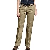Dickies Women's Original 774 Work Pants – Low Rise Slim Fit Stretch Business Casual & Utility Pants