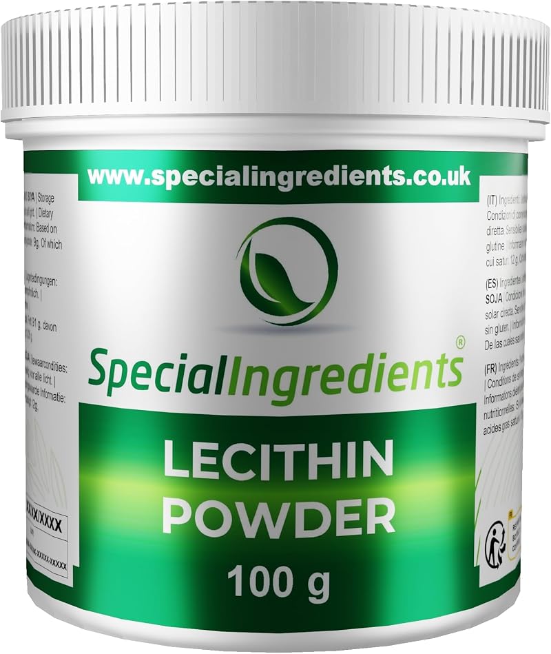 SPECIAL INGREDIENTS Lecithin Powder 100g Premium Vegan Non-GMO Gluten Free