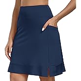 MoFiz Women's 20" Knee Length Golf Skorts Summer Athletic Tennis Skirts Casual Active Sports Workout Skirt with 4 Pockets