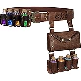 Dicxoser Renaissance Medieval Accessories Belt Set - Renaissance Belt with Potion Bottles & Alchemy Bag for LARP, Halloween