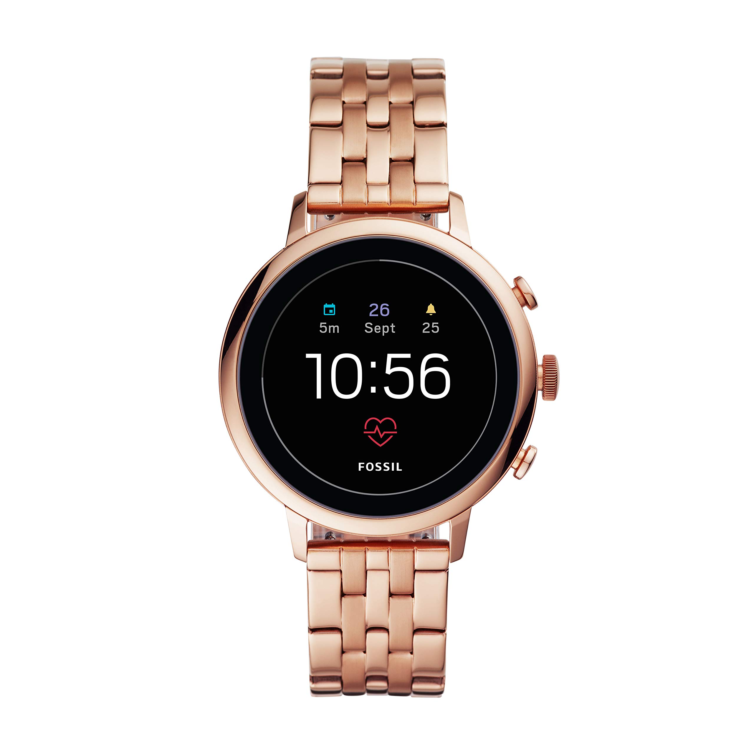 Q Venture Hr Fossil Ftw6015 Smartwatch Rose Gold Fossil Q Ladies