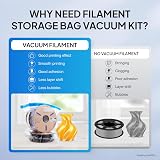 ELEGOO Filament Vacuum Storage Kit 20 Bags 60 KPa Auto Pump 35x32cm view 8