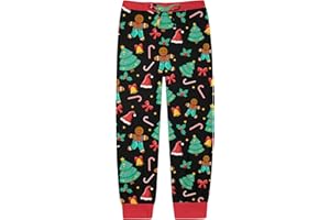 TUONROAD 7-16 Years Teens Boys Girls Warm Cofmy Christmas Pajama Pant Bottoms for Kids Winter Sleepwear