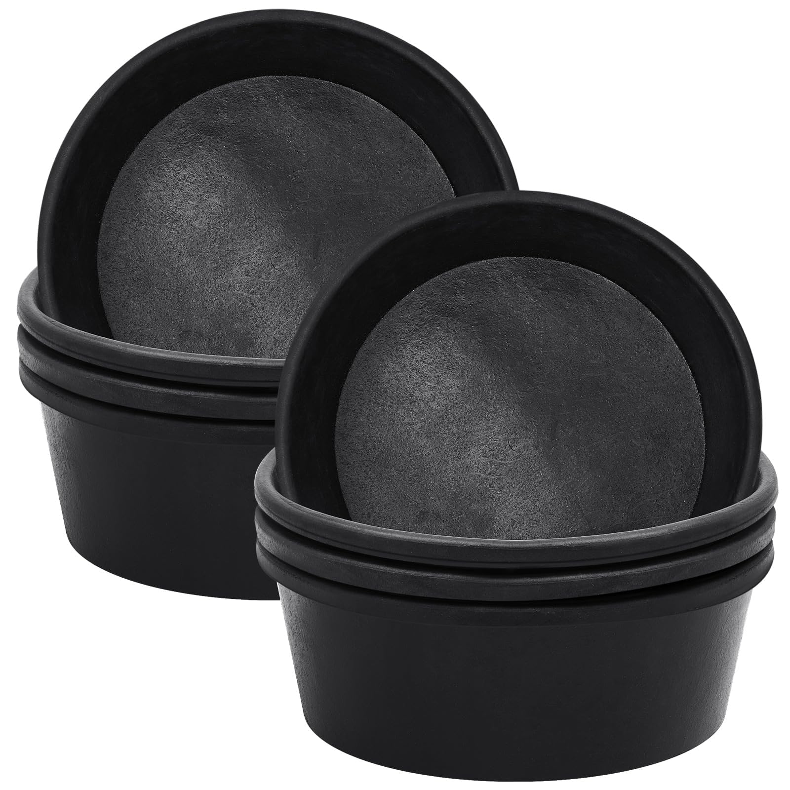 Photo 1 of Sadnyy 2 Pcs Rubber Feeder Pan, Rubber Feed Pan Utility Horse Feed Bucket Dog Bowl Horse Feeder for Cats Dogs Goats Chicken Dust Bath Container Animal Feeding, 10.6 x 4.1 Inch