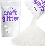 Hemway White Iridescent Microfine Glitter 100g for Resin Craft Nail Cosmetic