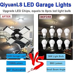 150W LED Garage Light 4Pack, 4+1 Adjustable