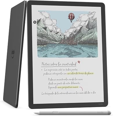 Kindle Scribe Colorsoft (última gen.): fino, ligero y rápido, con pantalla a color de 11" similar al papel y luz frontal; escribe en cuadernos integrados, documentos y libros (32 GB, grafito)