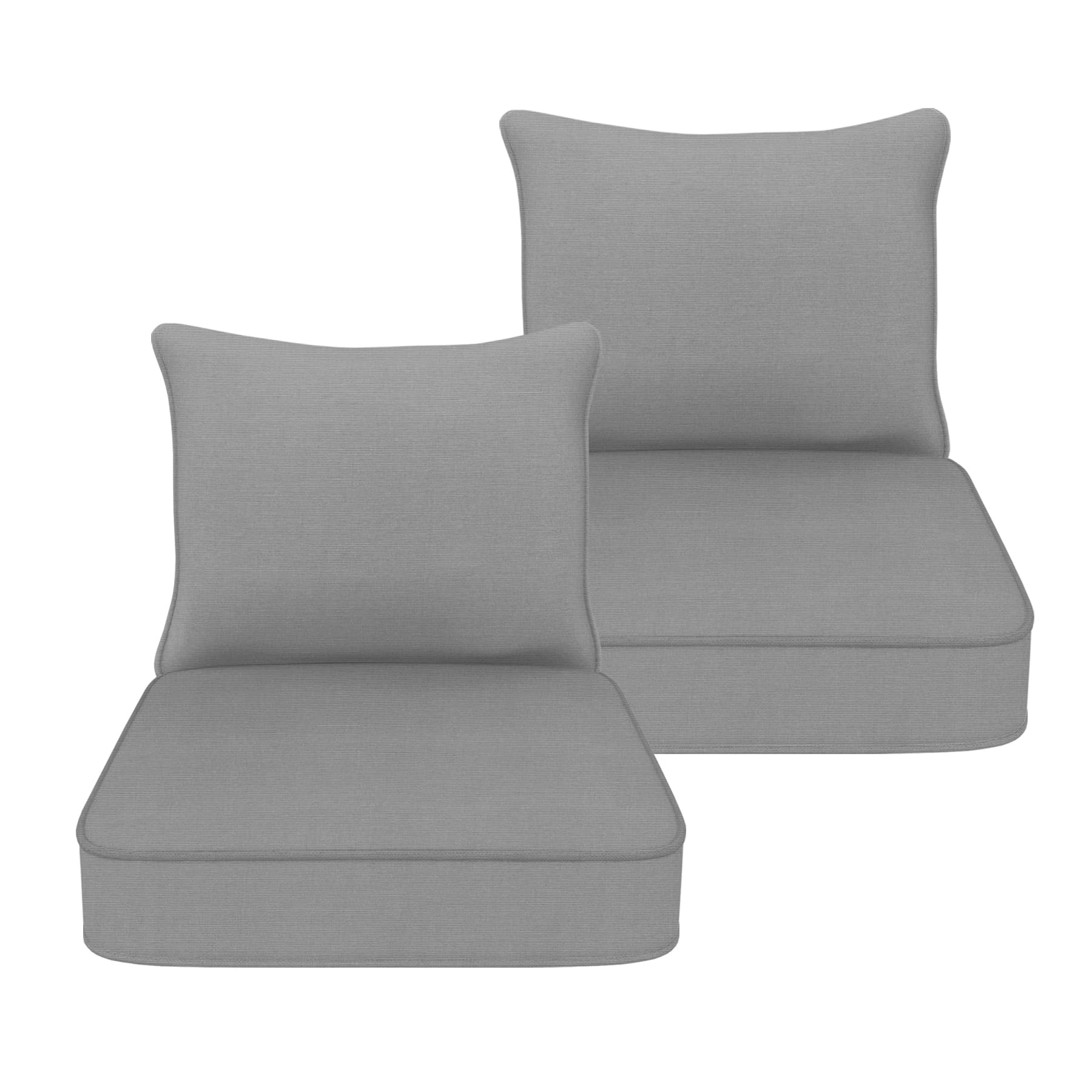 Patio Deals COZYVIDA Indoor/Outdoor Deep Seat Patio Cushions Seat