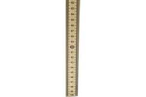 Meter Stick Single Sided Hardwood Metric Meter Stick with Vertical Reading and Zero Top - Eisco Labs
