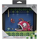 Level Up Labs Pixel Frames: Megaman 2 - Lantern Fish - 3D Shadow Box - Framed Decor for Wall, Home, Shelf Display, Game Poste