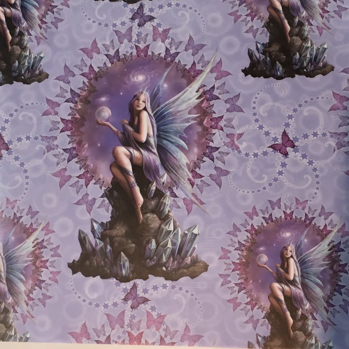 Stargazer by Anne Stokes - Gift Wrapping Paper with Matching Greetings Card - Contains 1 of Each