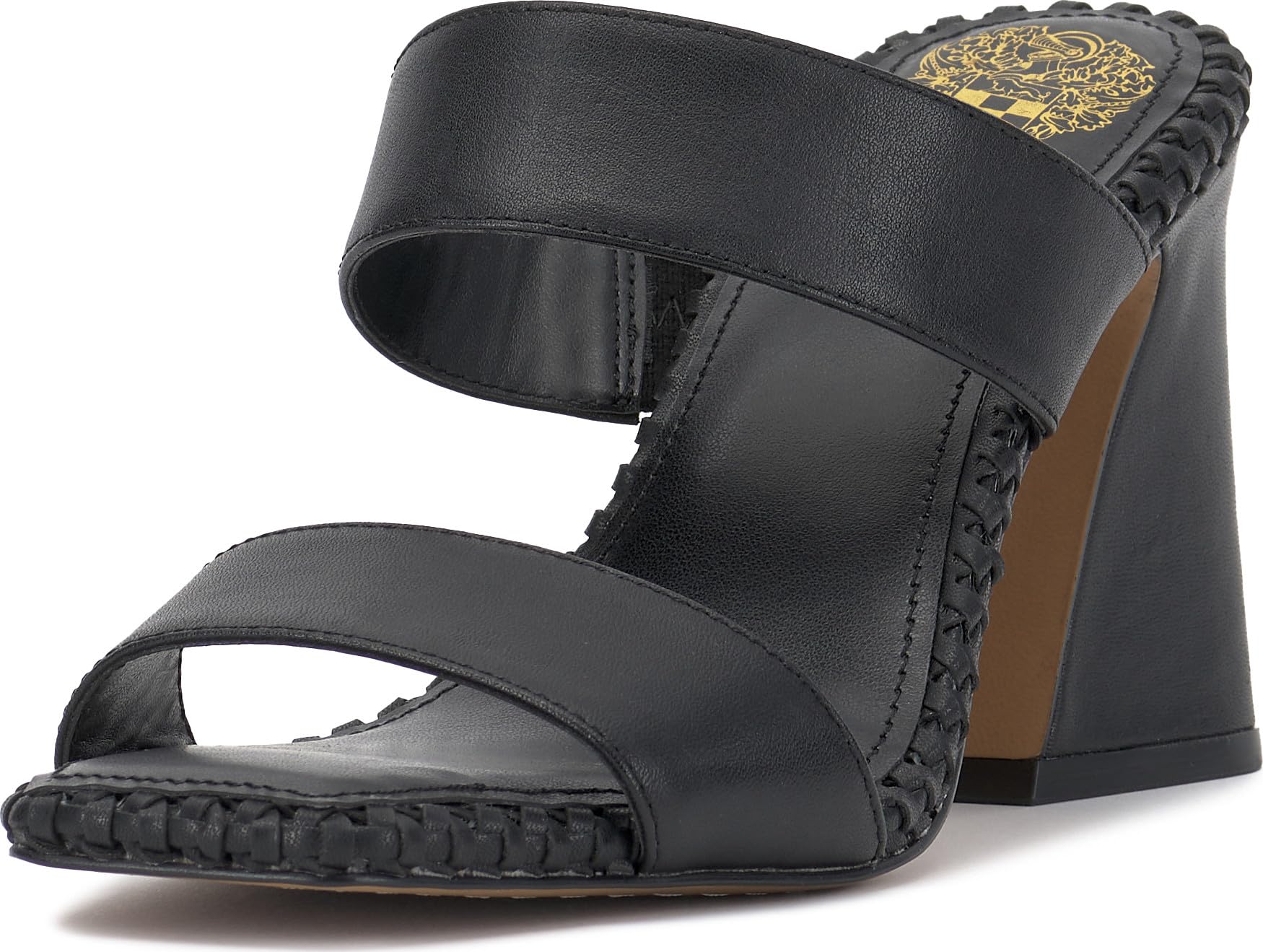 Vince Camuto Women's Kaden Heeled Sandal, Black, 5.5