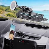 SwiftGaze Stainless Steel Phone Mount for 2019+ Ram 1500/2500/3500/TRX, Magnetic &amp; Clamp Dual Heads, All-Metal Shakeproof Unique America Flag Design OEM Screw Hole Dash Mount Install Super Stable