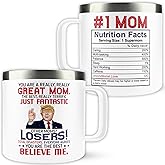UMACVN Gifts for Mom from Daughter Son - Mothers Day Gifts for Mom Wife - Birthday, Valentines, Mother's Day, Christmas Gift Ideas for Moms - Gift for Mama, Moms, Mother - 14 Oz White Coffee Mug