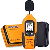 Decibel Meter, RISEPRO&reg; Digital Sound Level Meter 30 &ndash; 130 dB Audio Noise Measure Device Backlight MAX/MIN, Data Hold Auto Power Off Dual Ranges HT-80A