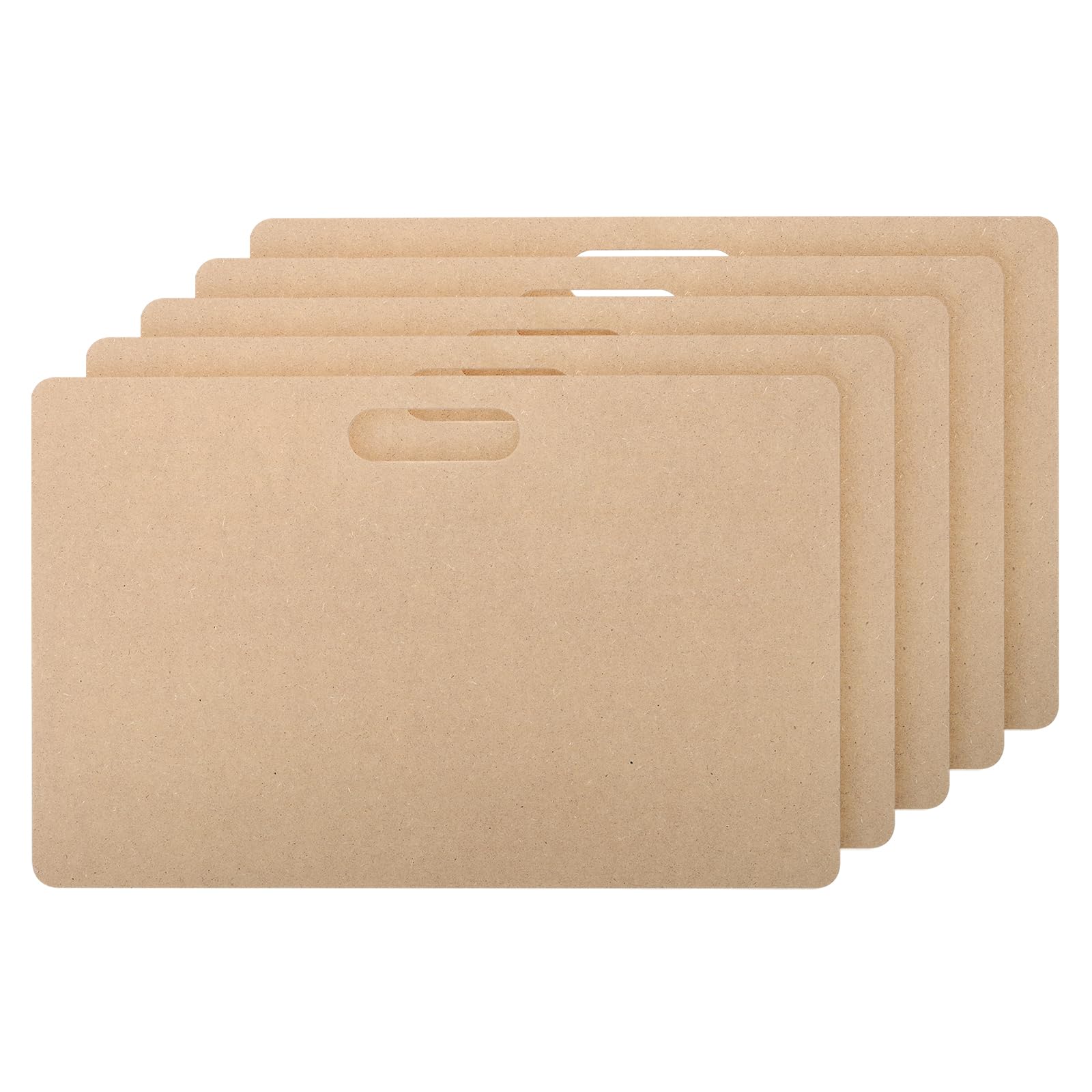 PATIKIL 5 Pack Wedging Board for Pottery 12" x 18" Clay Board Portable Plaster Modeling Board with Built-in Handle for Pottery Clay Ceramics