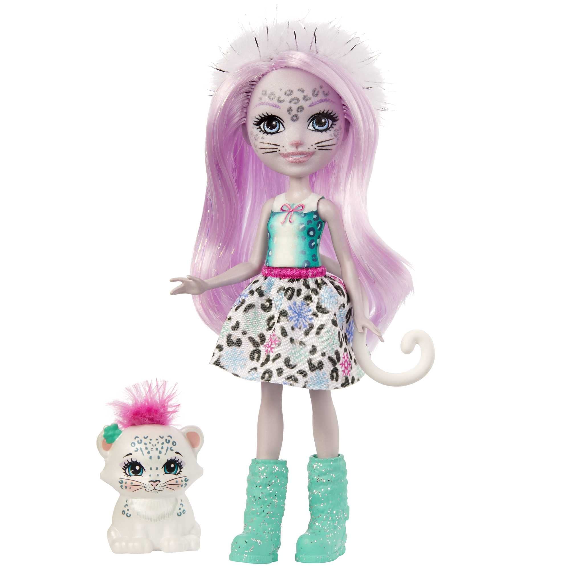 Enchantimals Sybill Snow Leopard & Flake Dolls