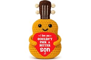 Jettryran Son Gifts for Teen Boys Christmas Birthday Gifts for Bonus Step Son in Law from Mom Dad Thanksgiving Halloween Fall Decor for Men Crochet Guitar Graduation New Years Fathers Day