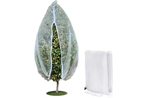 Homoda Fruit Tree Netting Cover with Zipper & Drawstring, 10ft x 9.5ft Insect Bird Barrier Netting for Garden Protection, Ultra Fine Mesh Garden Netting Pest Barrier, Extra Large, 1 Pack
