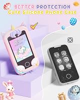 UCIDCI Kids Smart Phone Toy with Dual Cameras 4 Inch IPS 13 Games Learning view 6