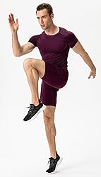 3 Pack Men's Compression Shirts Short Sleeve