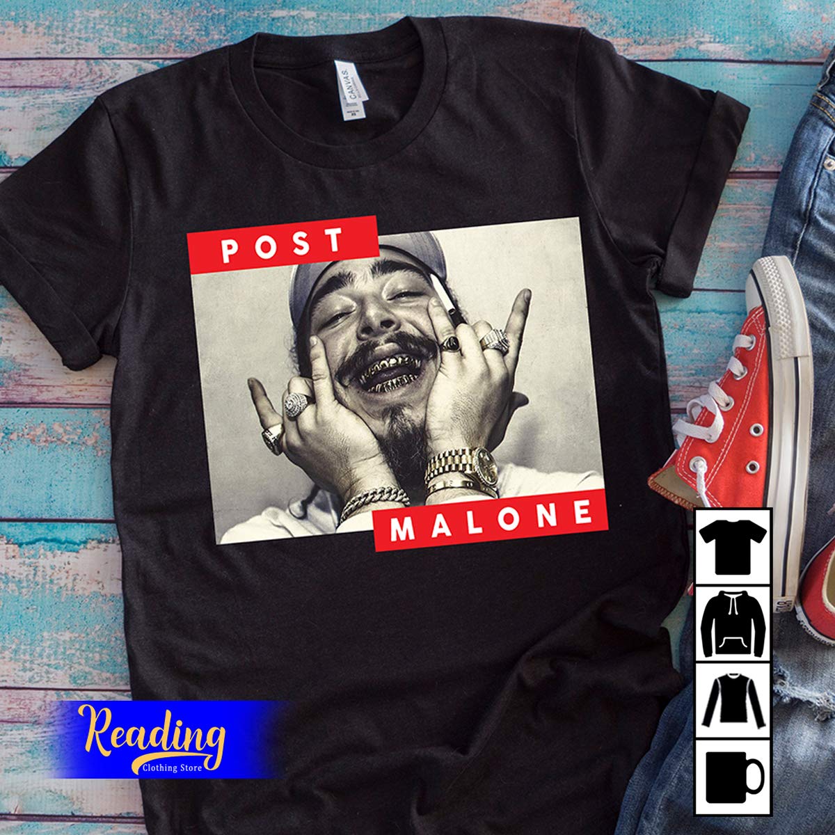 Post Malone Tour 2019 Flower T Shirt Tank Top Minaze