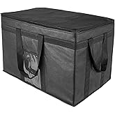 Yalin XXXL Large Insulated Cooler Bag, Styrofoam Cooler of Keep Food Hot or Cold, Reusable Double Zipper Food Delivery Bag for Grocery Shopping, 23" W x 15" H x 14" D