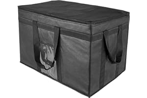 Yalin XXXL Large Insulated Cooler Bag, Styrofoam Cooler of Keep Food Hot or Cold, Reusable Double Zipper Food Delivery Bag for Grocery Shopping, 23" W x 15" H x 14" D