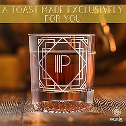 Greenline Goods - Monogram Art Deco Etched Letter P