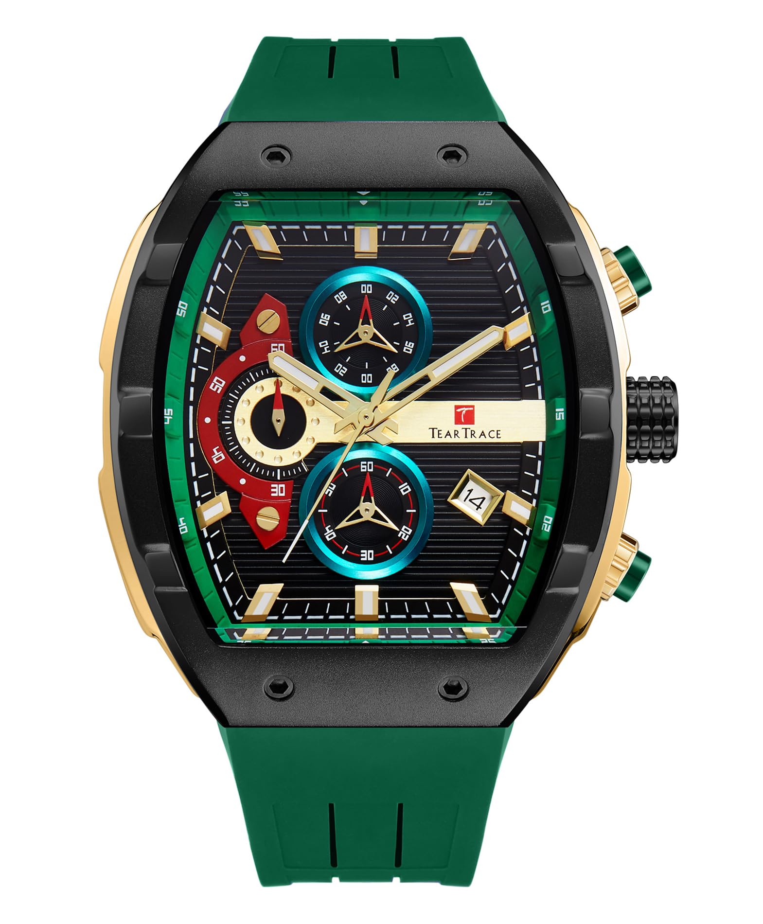 TEARTRACE Relojes para Hombre Reloj Analógico para Hombre Luminoso Resistente al Agua