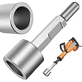 Ground Rod &amp; T-Post Driver, 1-3/16" Hex Shank for Demolition Hammer | 65A shank, fits Vevor jackhammer, drives fence posts rebar and grounding rods, heavy duty
