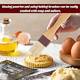 hioseyre 3Pcs Pastry Basting Brushes Boar Hair Wood Handle Durable Heat view 6
