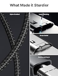 JSAUX 100W USB C to USB C Cable [2-Pack