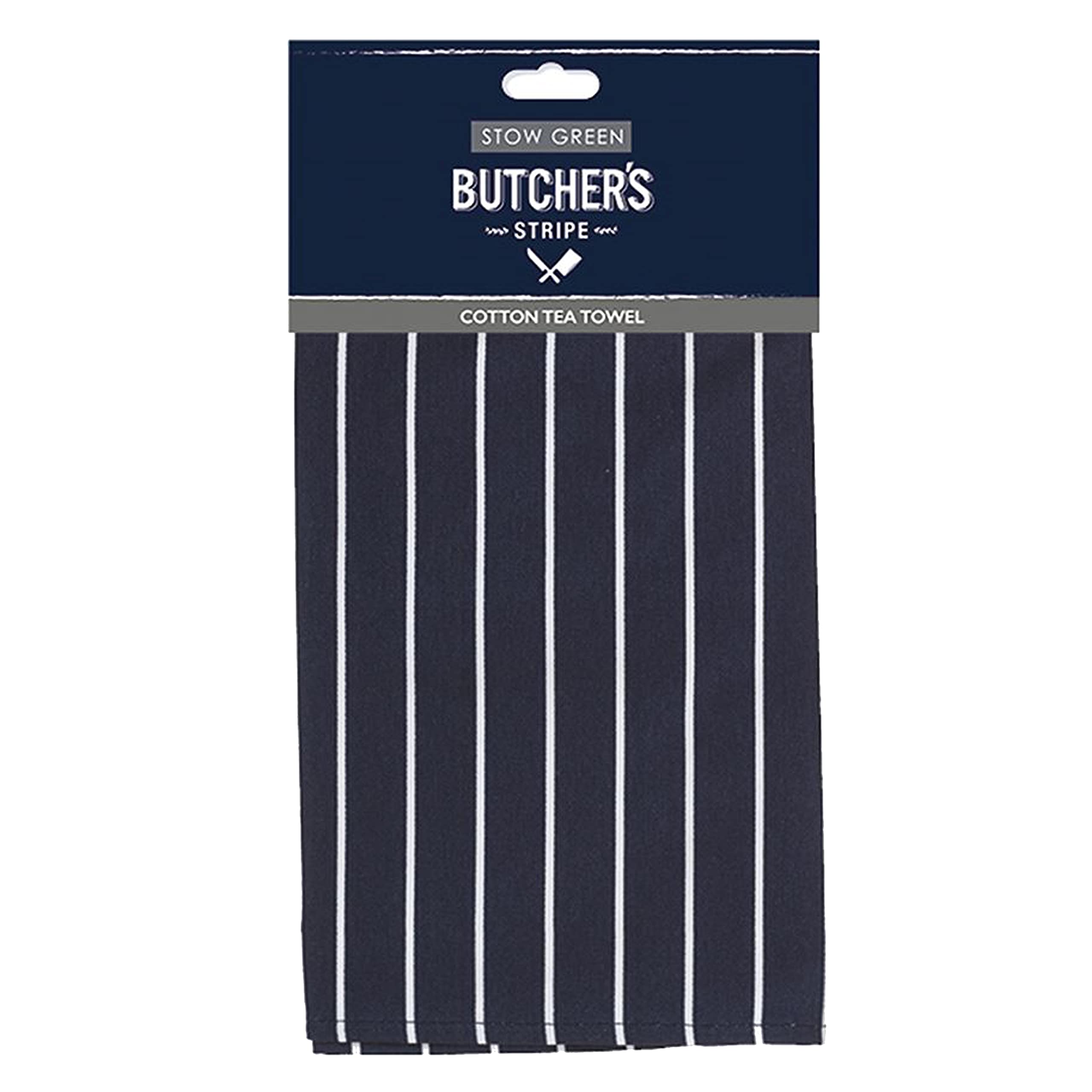 Auntie Morags Eddingtons - Butchers Stripe Tea Towel