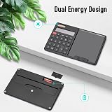 HIHUHEN HY-666KA Calculator with Writing Pad Solar Battery Dual Power 12-Digit view 5