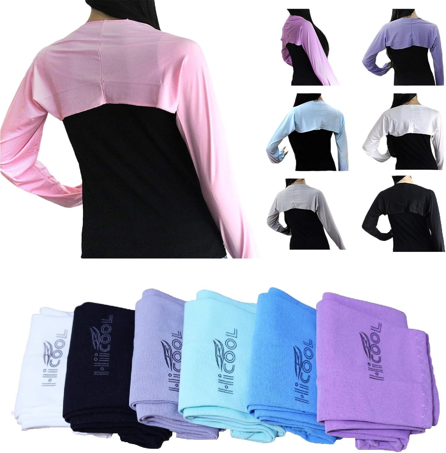 4Pcs Sleeves To Cover Arms For Women, 4 Colors Cooling Shawl