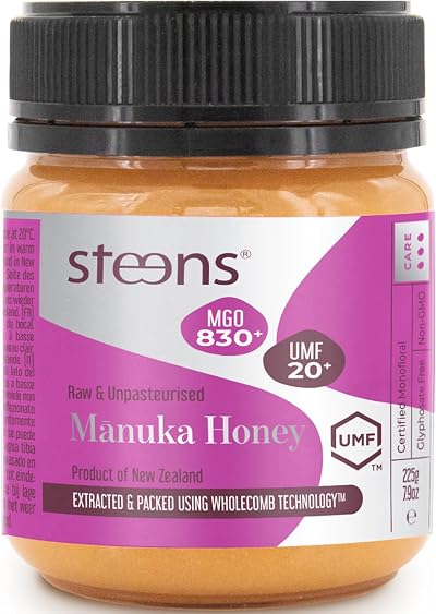 Steens Manuka Honey MGO 830+ UMF 20+ Pure Raw 225g NZ Bottled Sealed