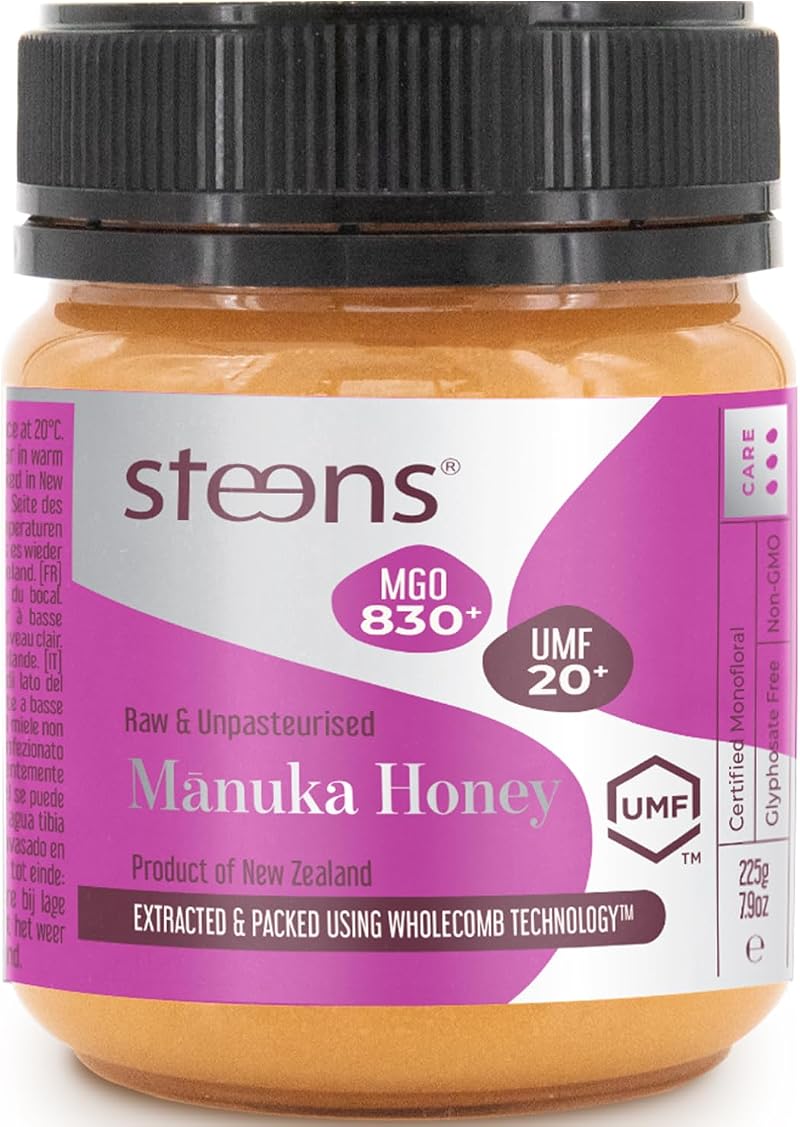 Steens Manuka Honey MGO 830+ UMF 20+ Pure Raw 225g NZ Bottled Sealed