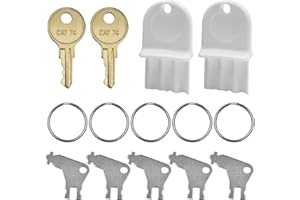 AYWFEY Paper Towel Dispenser Key Set, 9 Pcs 50504 Keys + Plastic Waffle Keys + 33043 CAT 74 Keys, Replacement Key Compatible for Georgia Pacific, Janitor Bobrick 33043 Toilet Paper Dispensers