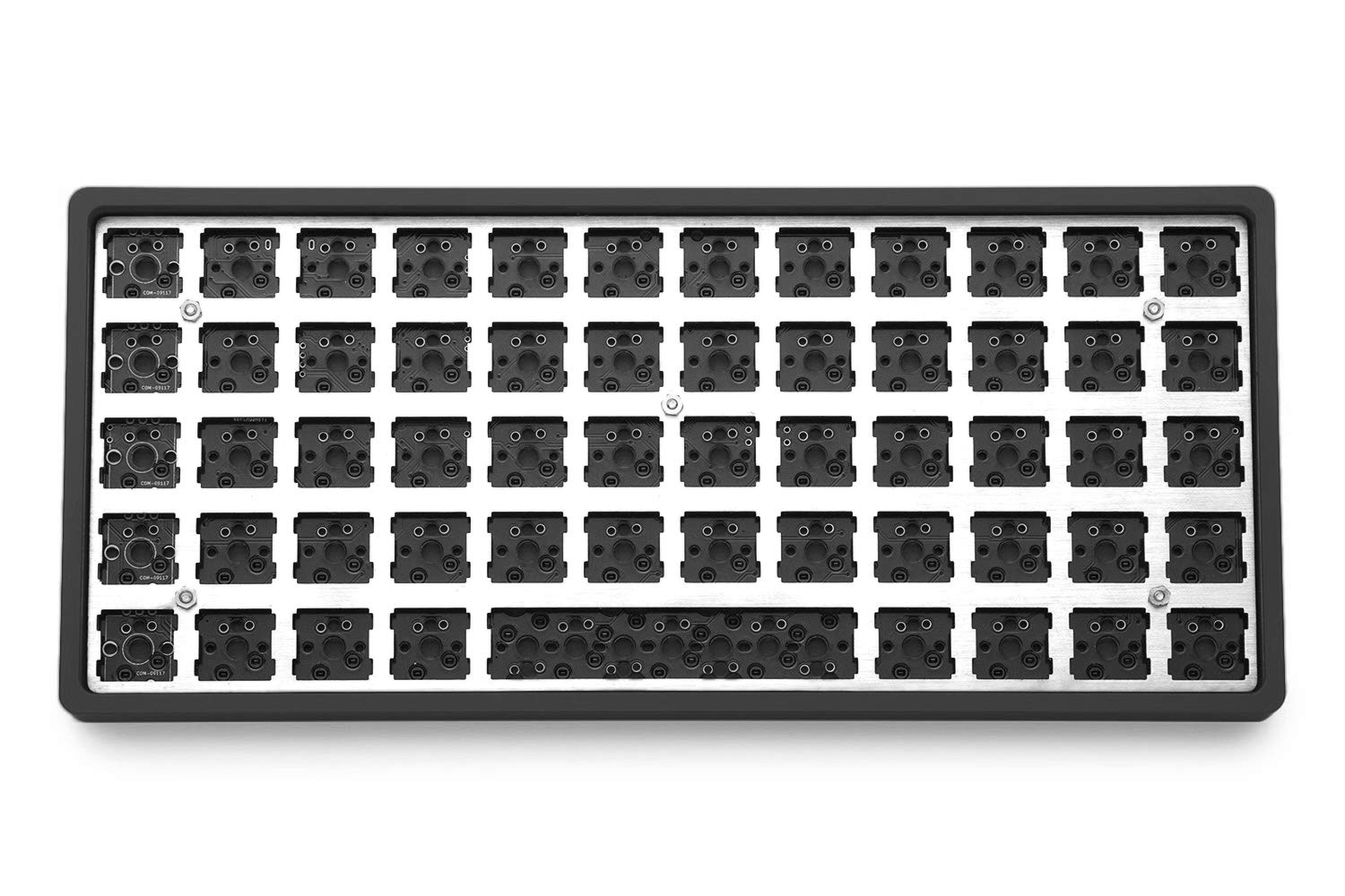 DROP + OLKB Preonic Keyboard MX Kit V3 — Compact Ortholinear Form Factor, Programmable QMK PCBA, Kaihua Hotswap Sockets, USB-C, Anodized Aluminum Case, (Black)