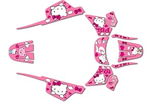 Kalair GFX Graphics Kit for Yamaha PW 50 (1980-2023) Meow Series Pink 21 Mil - Dirt bike Custom Racing Graphics Decals Sticke