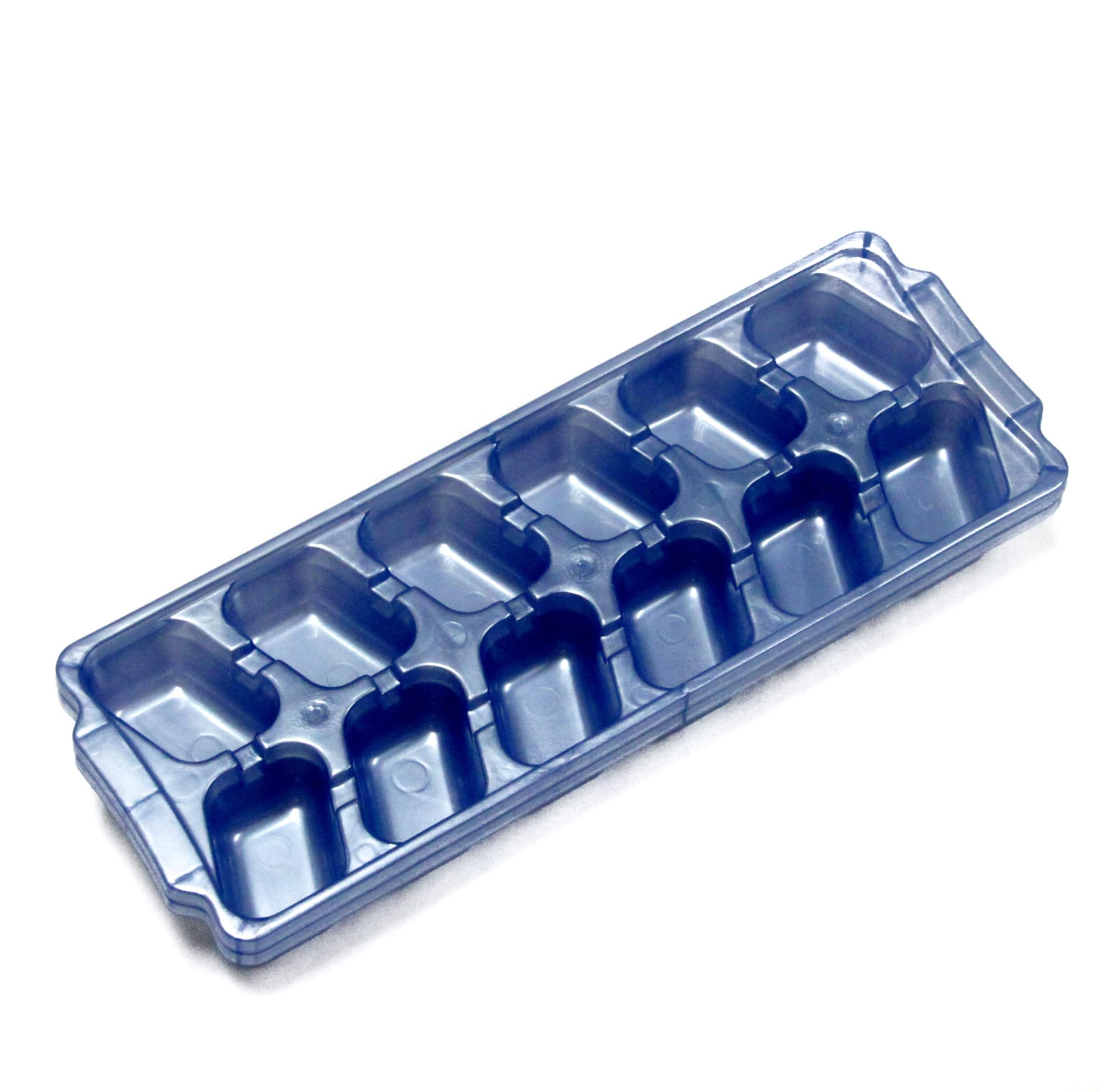 Chef Craft 21225 Select Plastic Stack or Nest Ice Cube Tray, Blue/Green/Purple